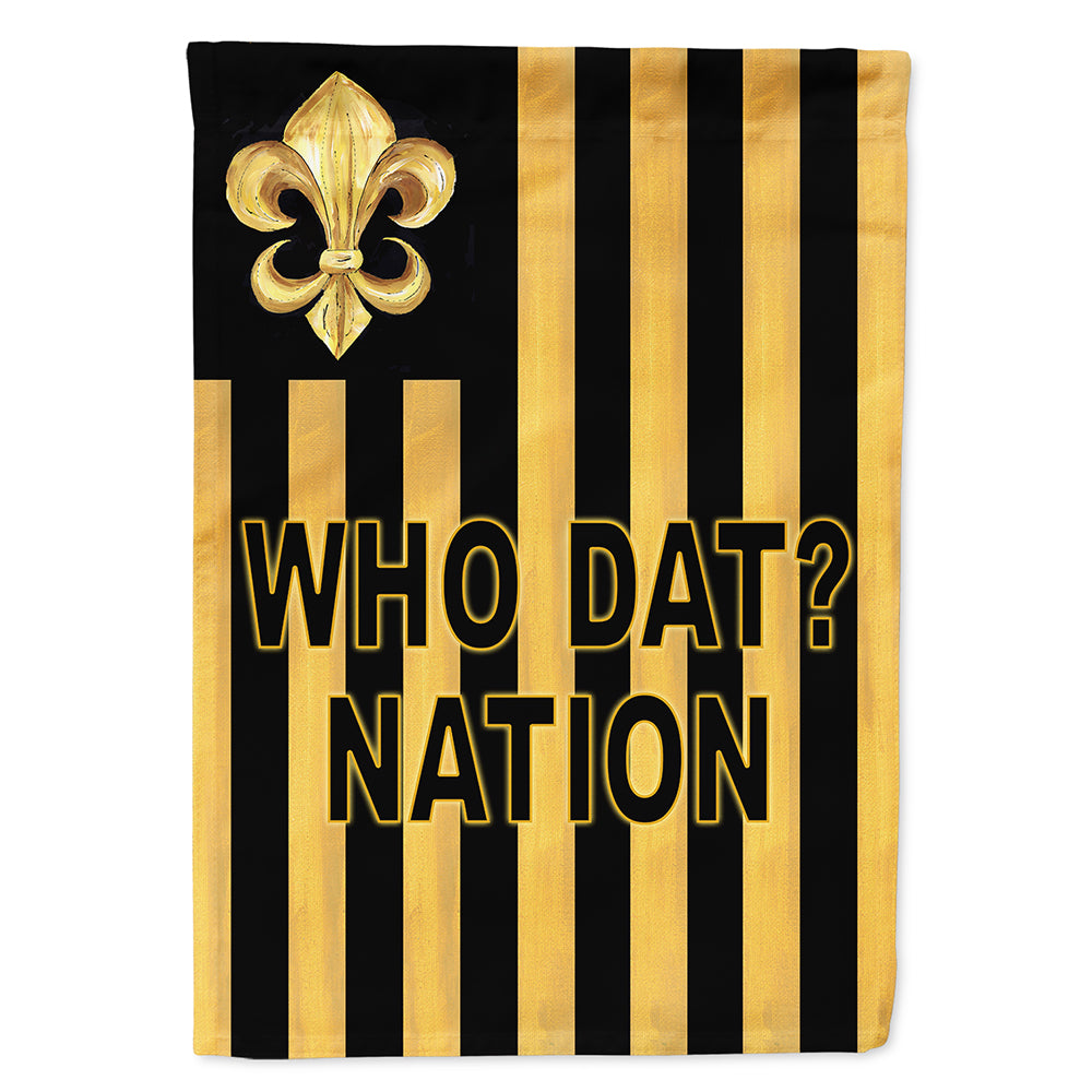 Black and Gold Fleur de lis Nation Flag Canvas House Size  the-store.com.