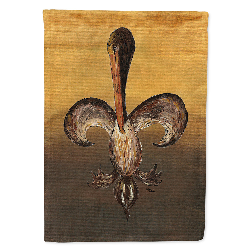 Pelican Fleur de lis Flag Canvas House Size  the-store.com.