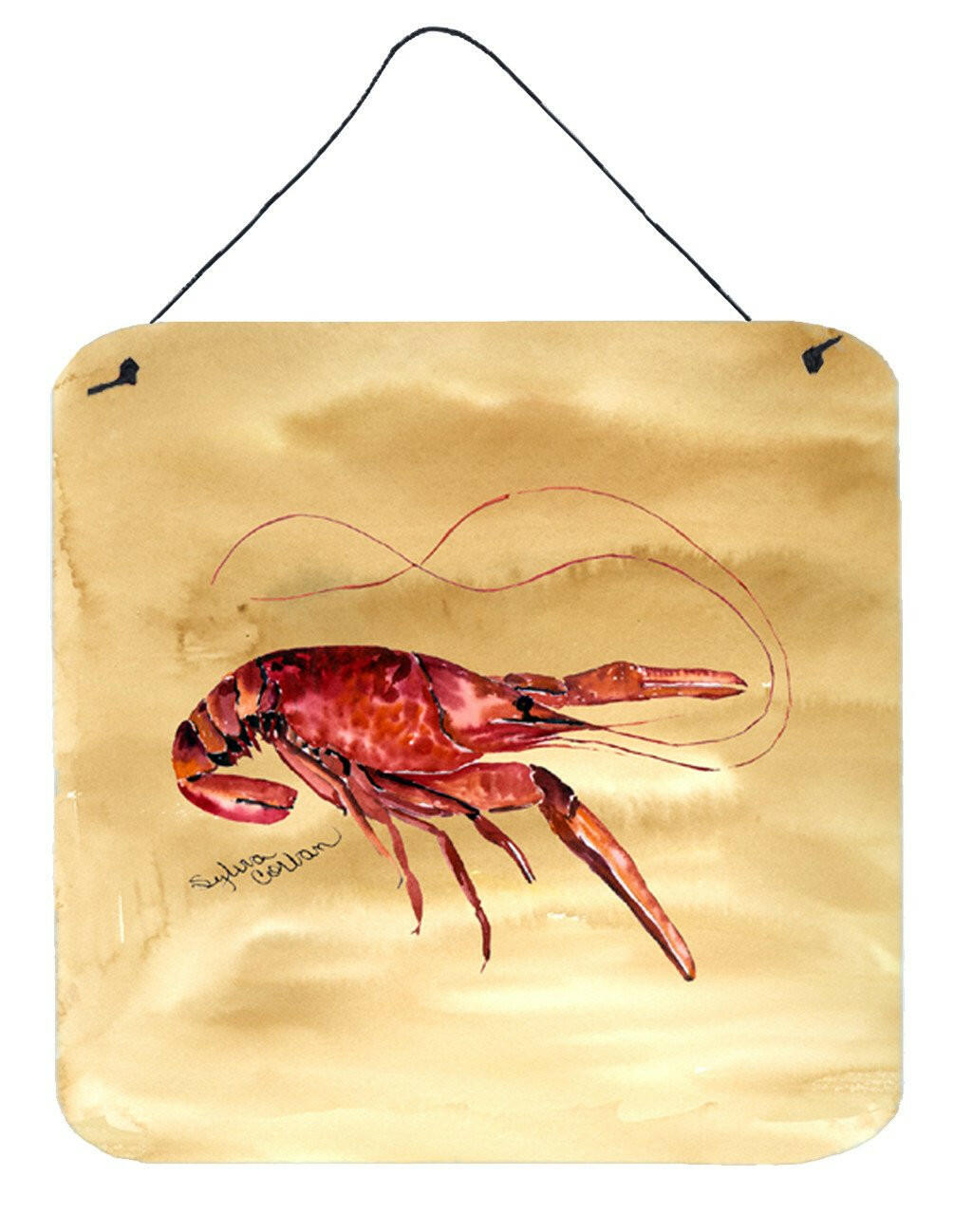 Crawfish Aluminium Metal Wall or Door Hanging Prints by Caroline&#39;s Treasures