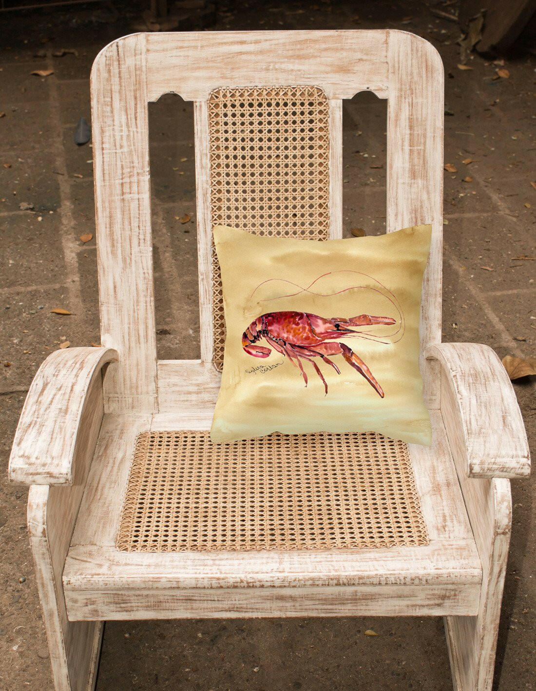 Crawfish Fabric Decorative Pillow 8230PW1414 - the-store.com