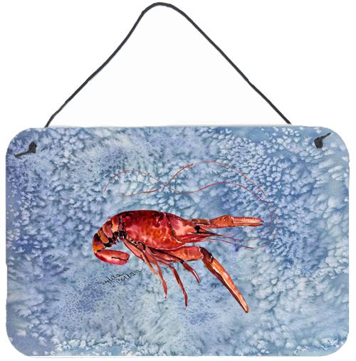 Crawfish  Indoor or Aluminium Metal Wall or Door Hanging Prints by Caroline&#39;s Treasures