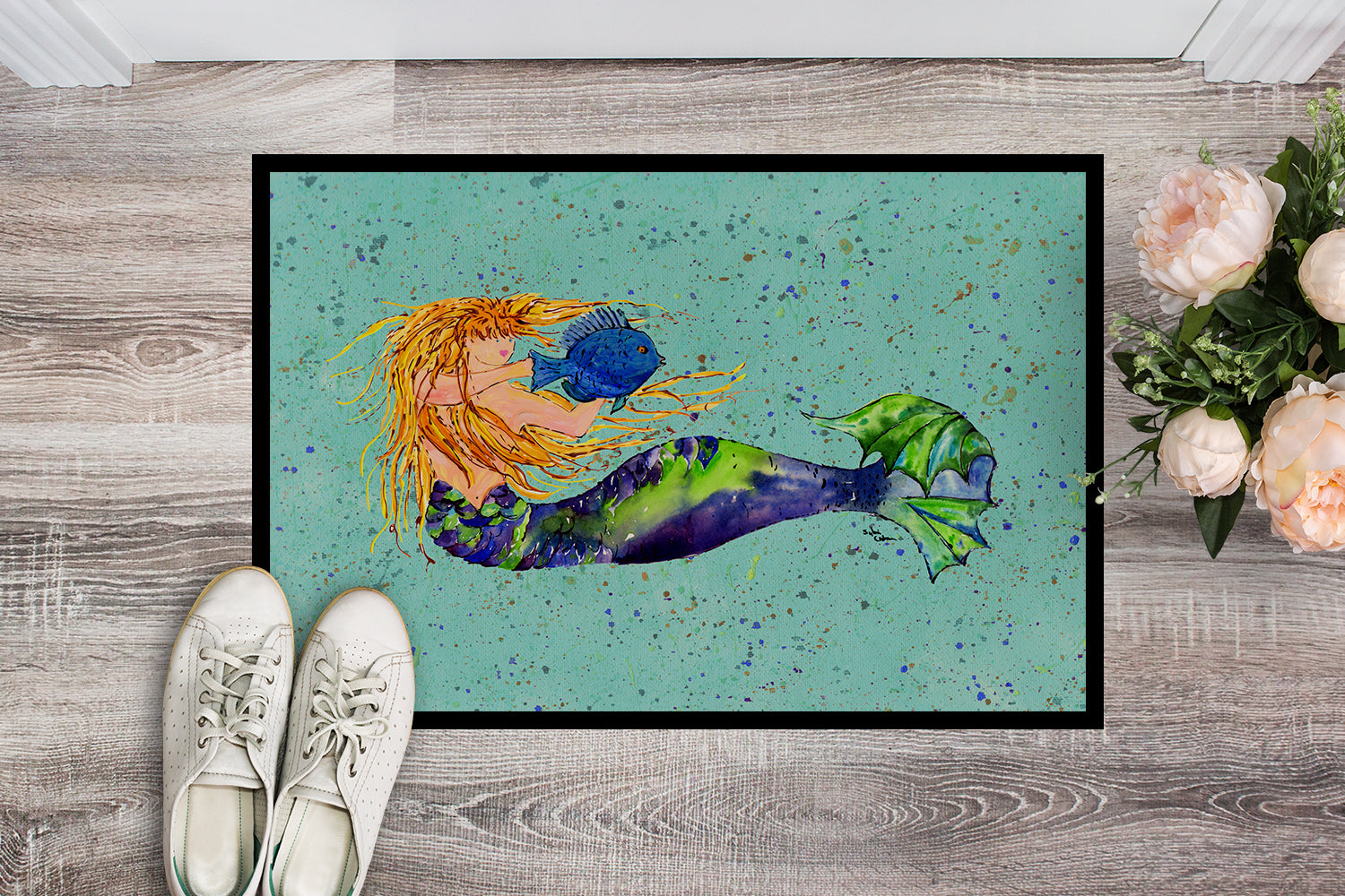 Mermaid Indoor or Outdoor Mat 18x27 8336 Doormat - the-store.com