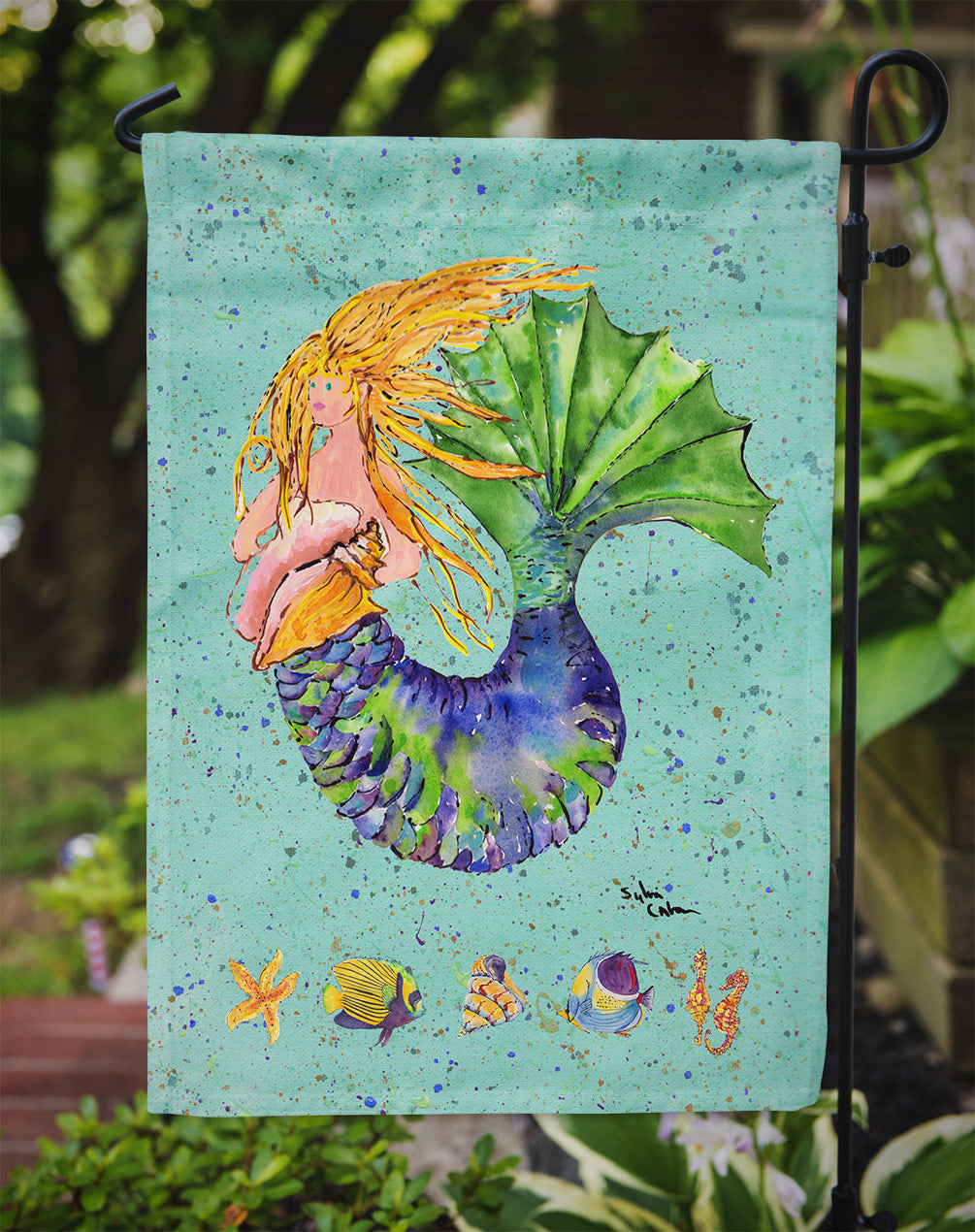 Mermaid Flag Garden Size.