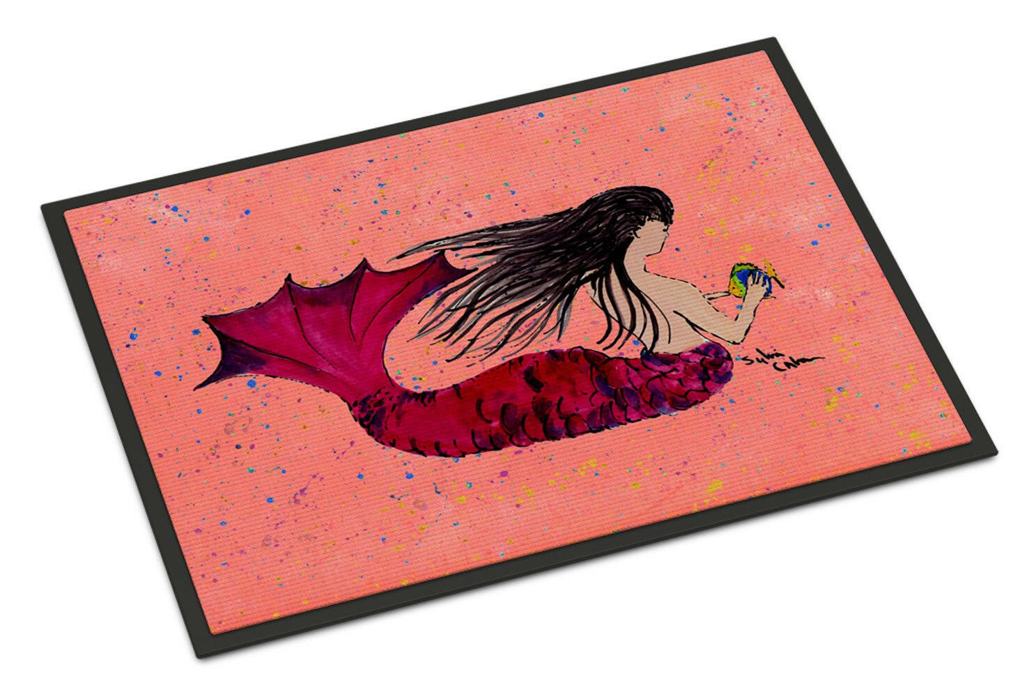 Mermaid  Indoor or Outdoor Mat 24x36 8338 Doormat - the-store.com