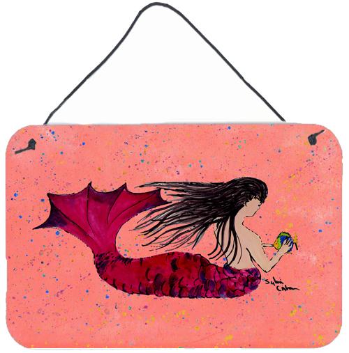 Mermaid  Indoor or Aluminium Metal Wall or Door Hanging Prints by Caroline&#39;s Treasures