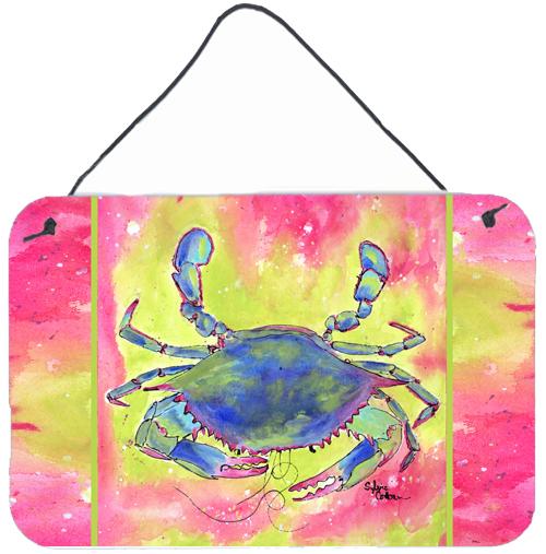 Crab  Indoor or Aluminium Metal Wall or Door Hanging Prints by Caroline's Treasures