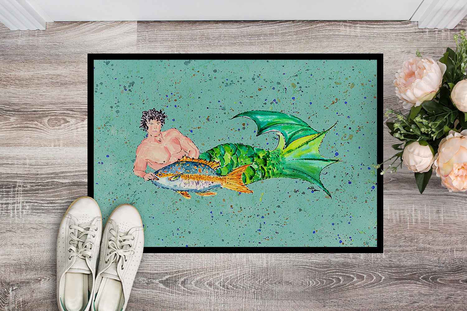 Merman Indoor or Outdoor Mat 18x27 8345 Doormat - the-store.com