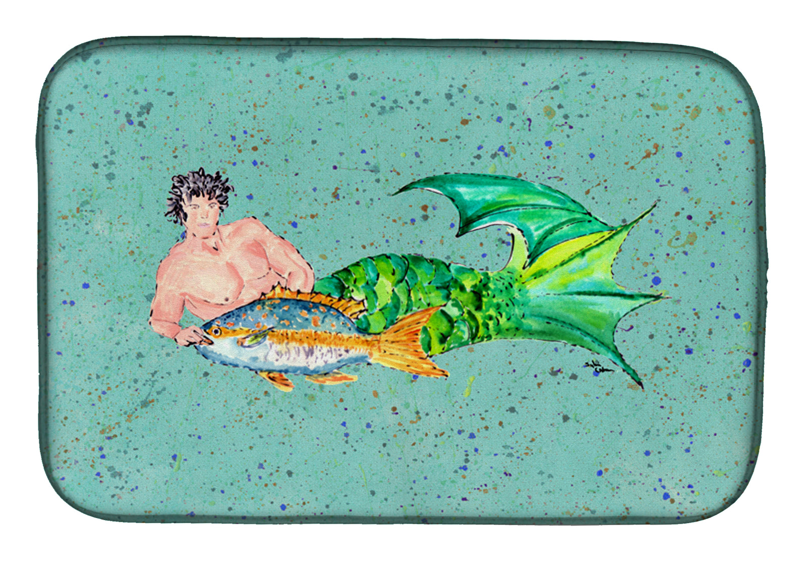 Merman Dish Drying Mat 8345DDM  the-store.com.