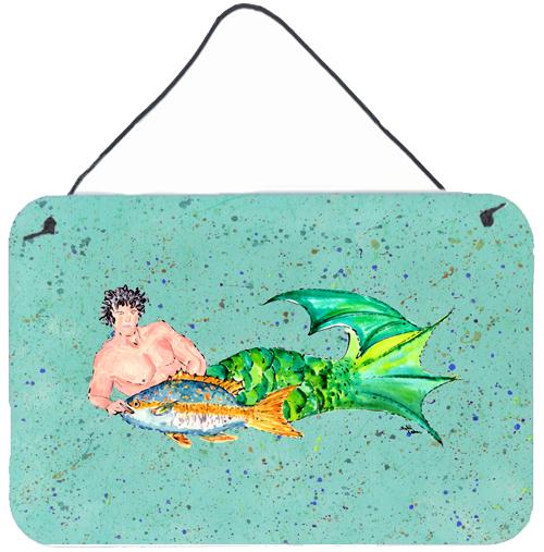 Merman Indoor or Aluminium Metal Wall or Door Hanging Prints by Caroline's Treasures