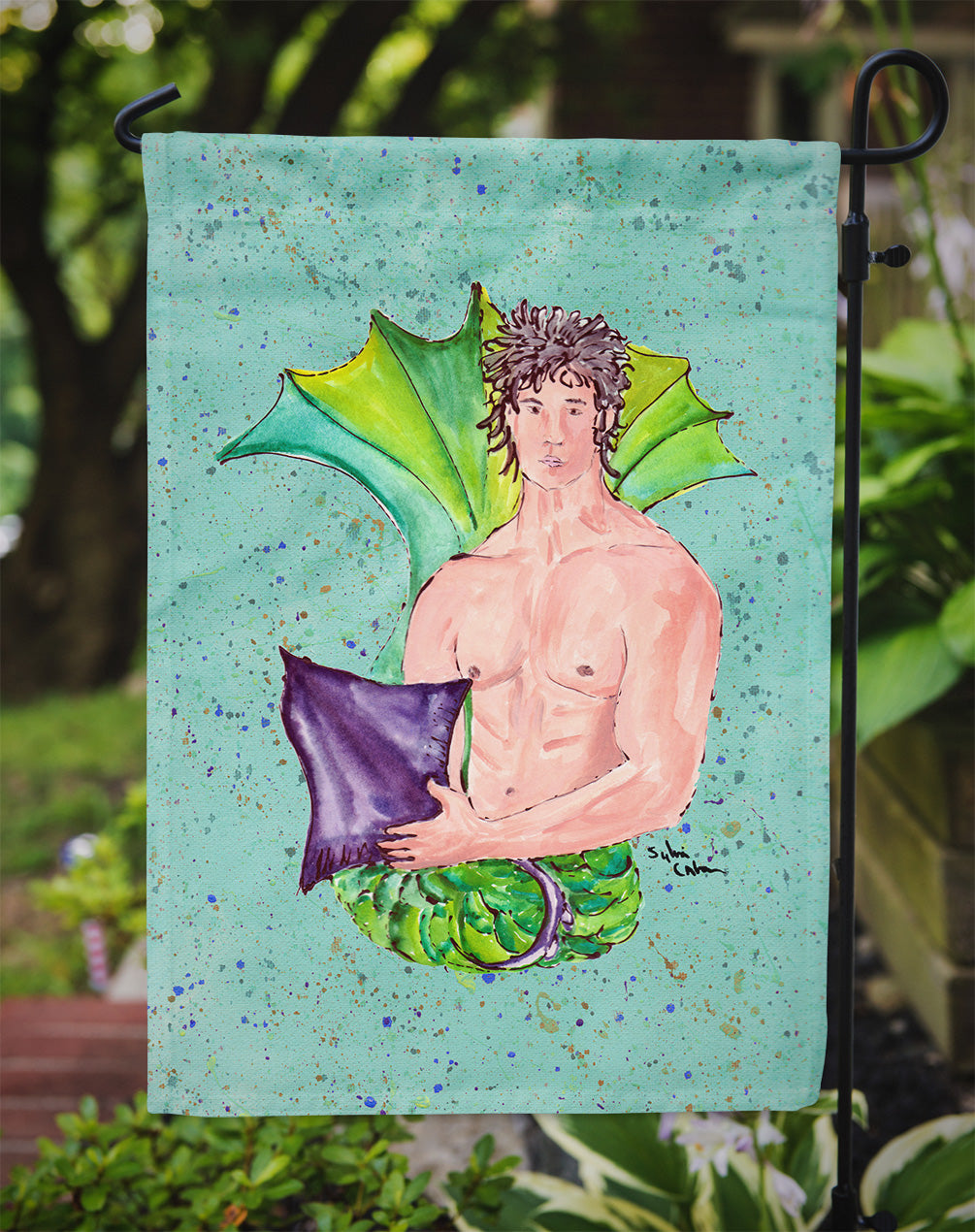 Merman Merman Flag Garden Size.