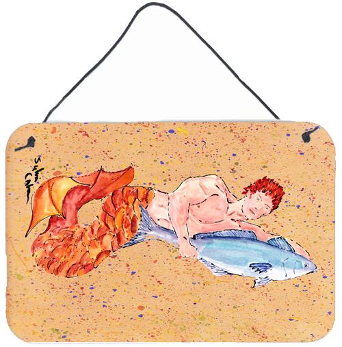 Merman Indoor or Aluminium Metal Wall or Door Hanging Prints by Caroline's Treasures