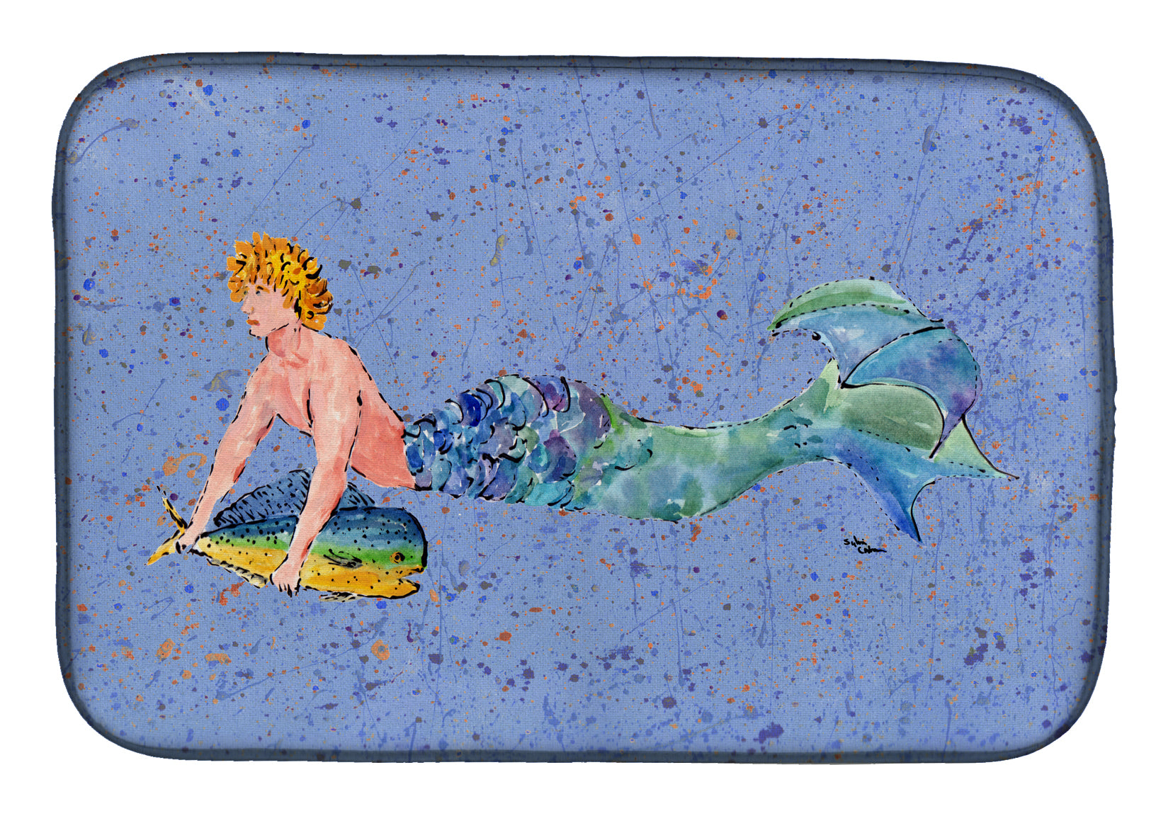 Merman Dish Drying Mat 8347DDM  the-store.com.