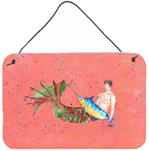 Merman Indoor or Aluminium Metal Wall or Door Hanging Prints by Caroline's Treasures