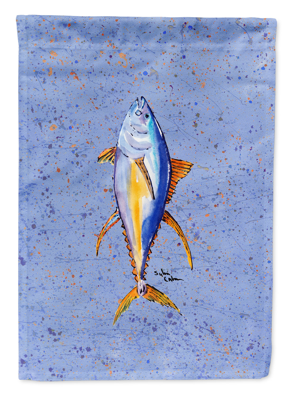 Fish Tuna Flag Canvas House Size  the-store.com.