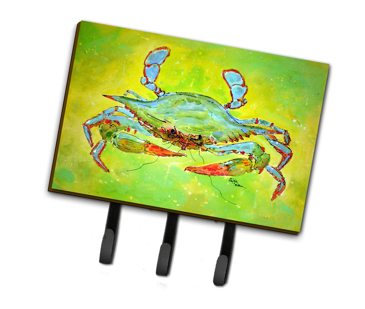 Bright Green Blue Crab Leash or Key Holder  the-store.com.