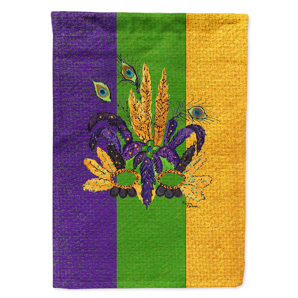 Mardi Gras Mask Flag Canvas House Size  the-store.com.