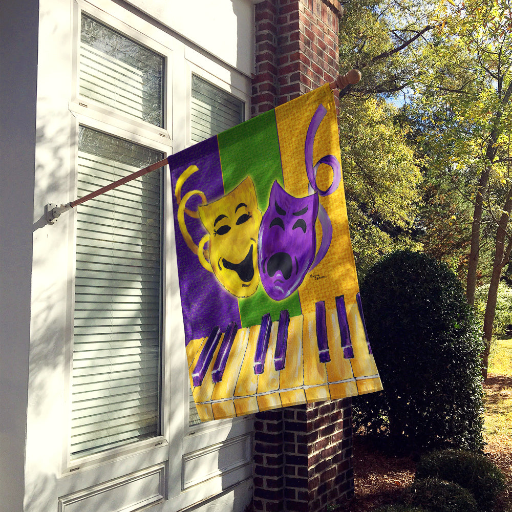 Mardi Gras Flag Canvas House Size  the-store.com.