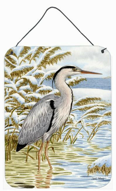 Blue Heron in the water Wall or Door Hanging Prints ASA2058DS1216 by Caroline&#39;s Treasures