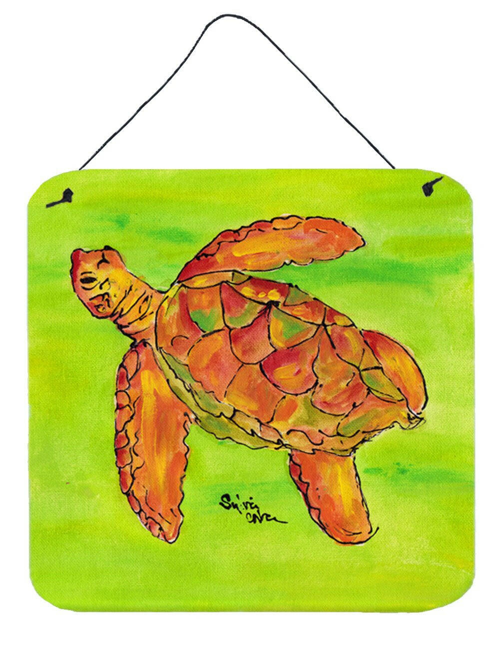 Turtle Aluminium Metal Wall or Door Hanging Prints by Caroline&#39;s Treasures