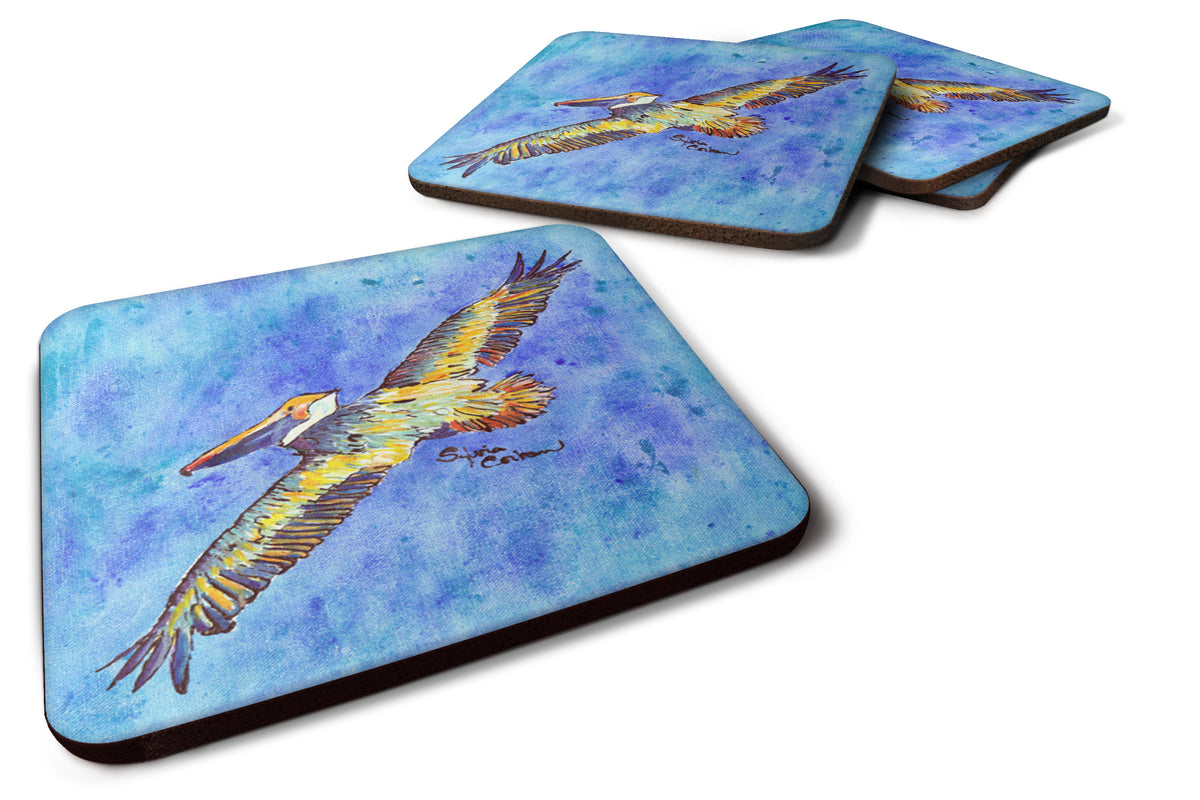 Set of 4 Bird - Pelican Foam Coasters - the-store.com