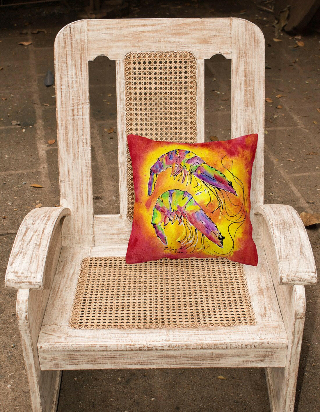 Shrimp Decorative   Canvas Fabric Pillow - the-store.com