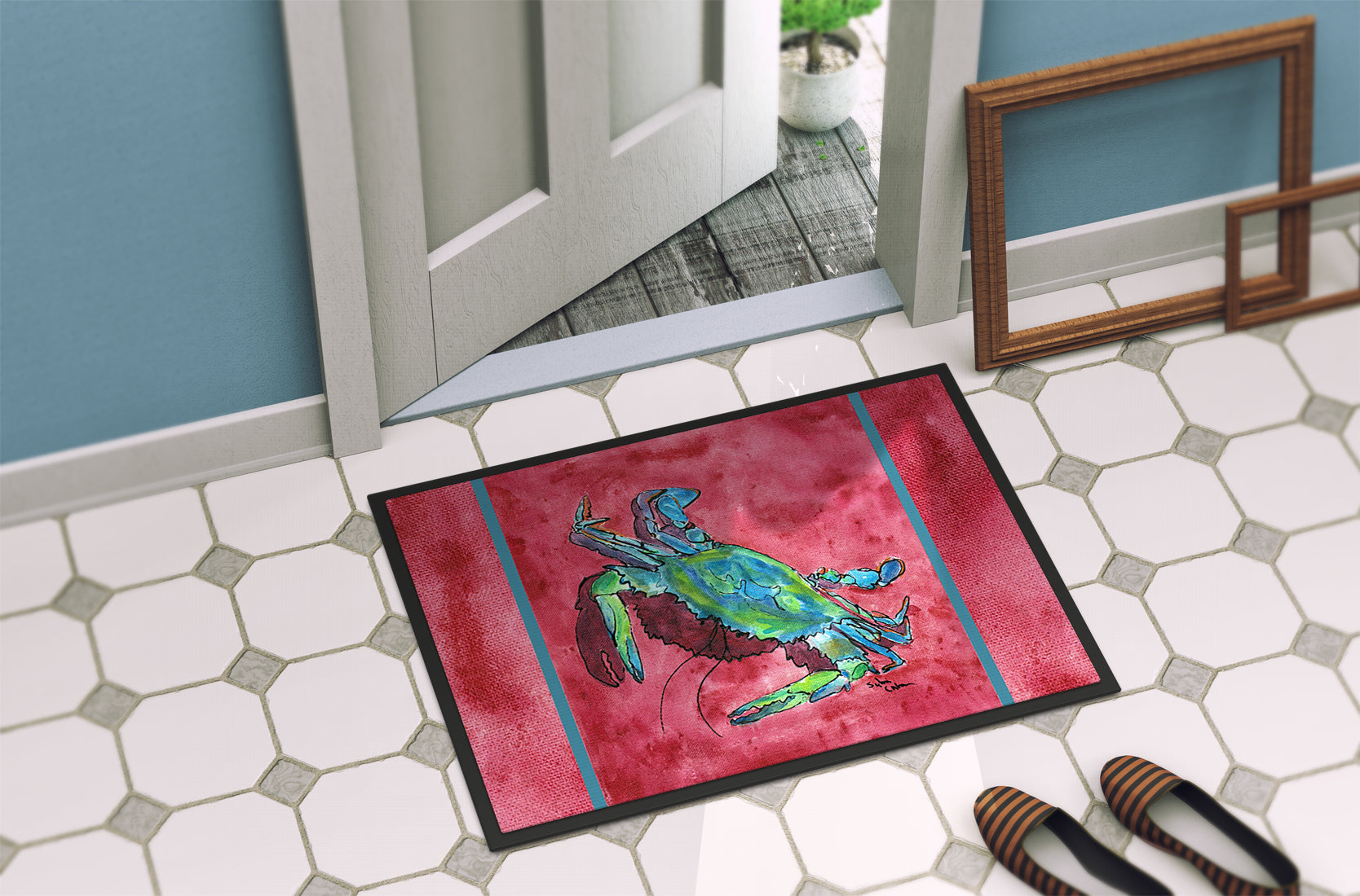 Crab Indoor or Outdoor Mat 18x27 8379 Doormat - the-store.com