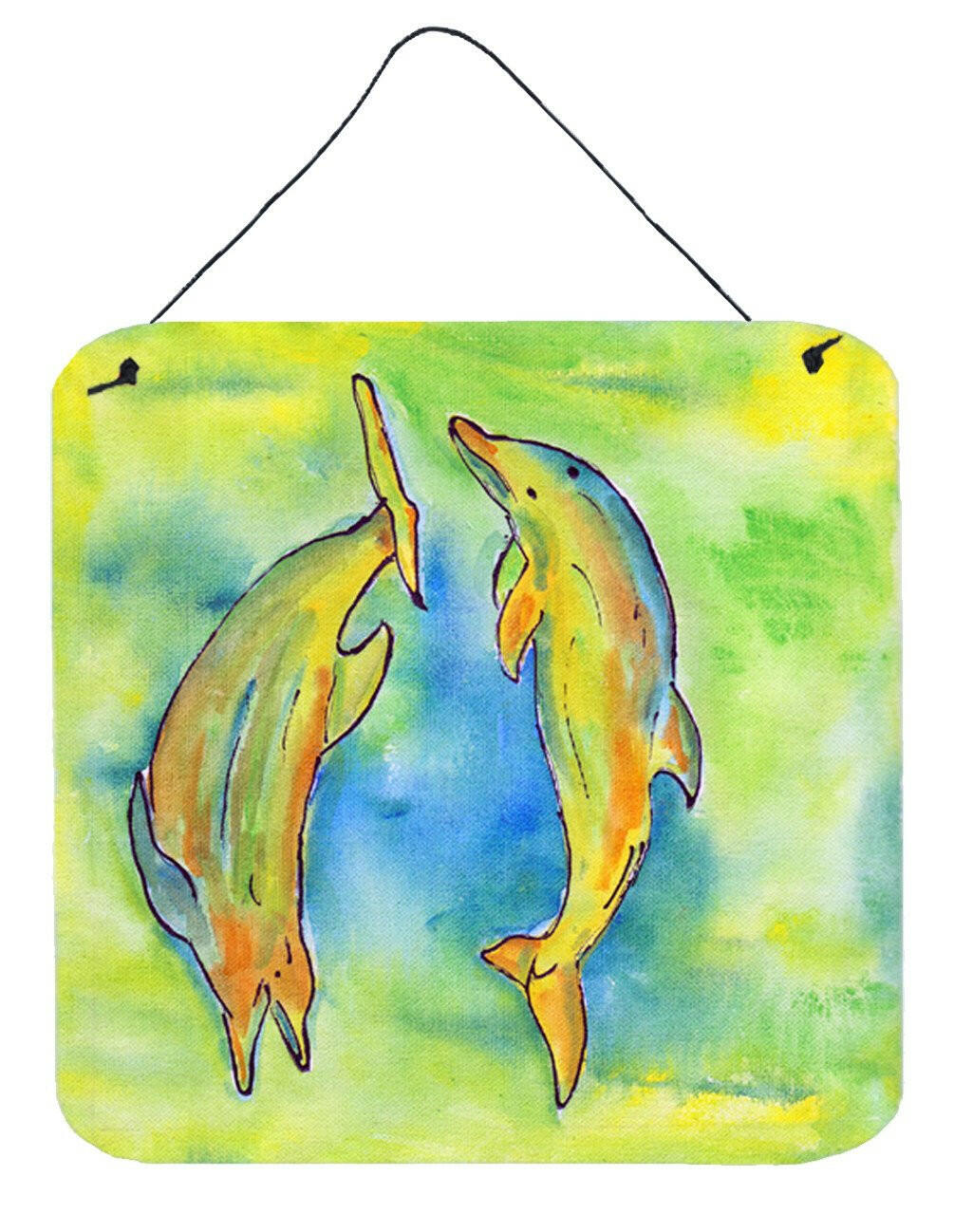 Dolphin Aluminium Metal Wall or Door Hanging Prints by Caroline&#39;s Treasures