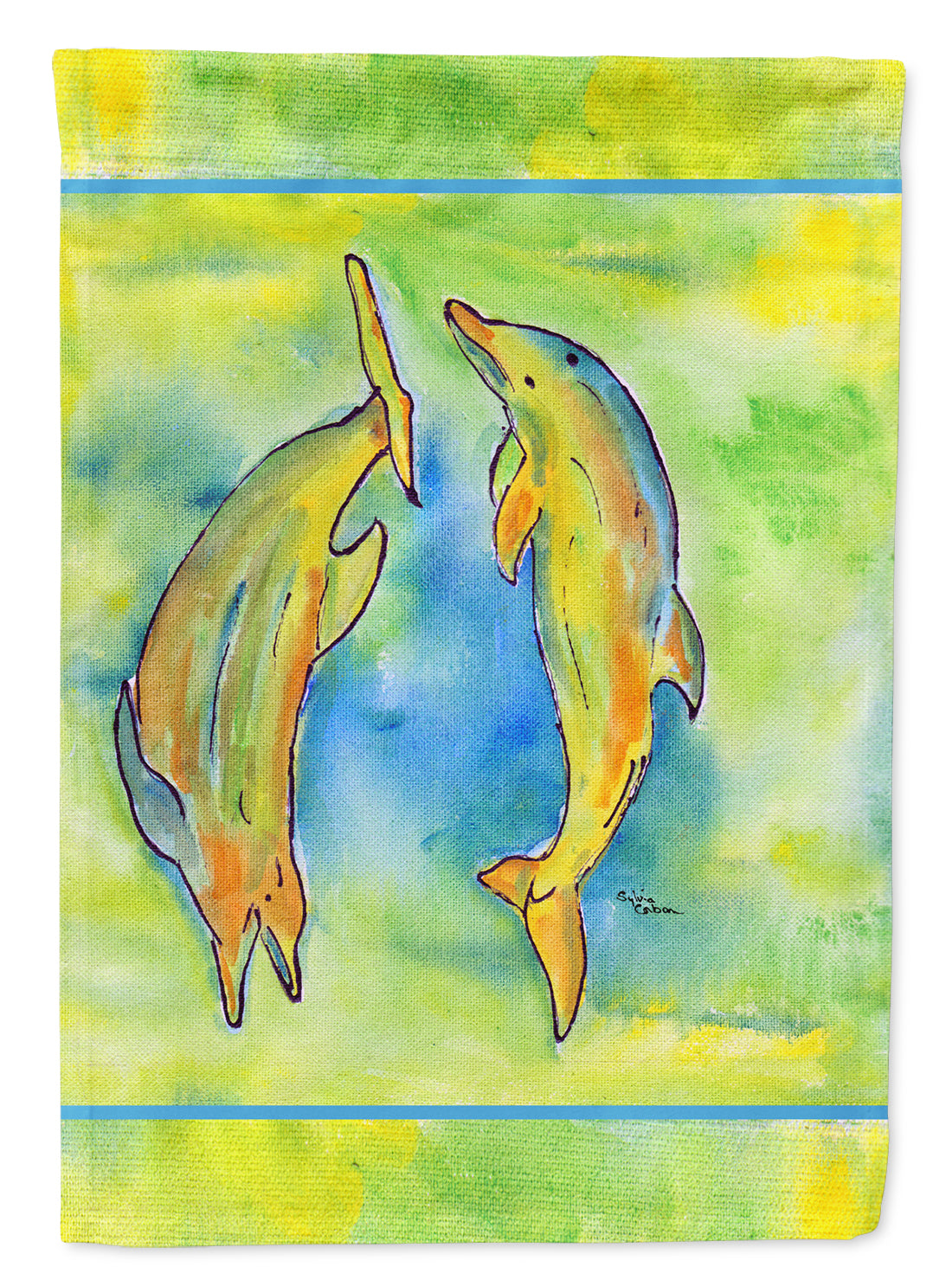 Dolphin  Flag Garden Size.