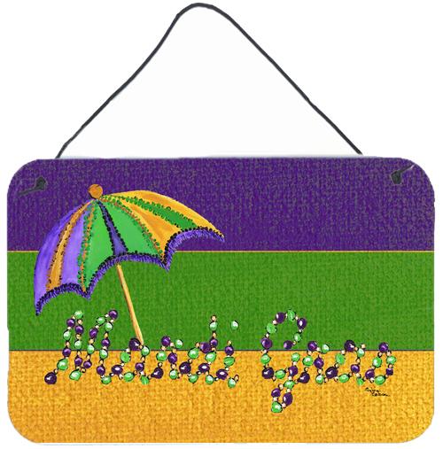 Mardi Gras Aluminium Metal Wall or Door Hanging Prints by Caroline&#39;s Treasures