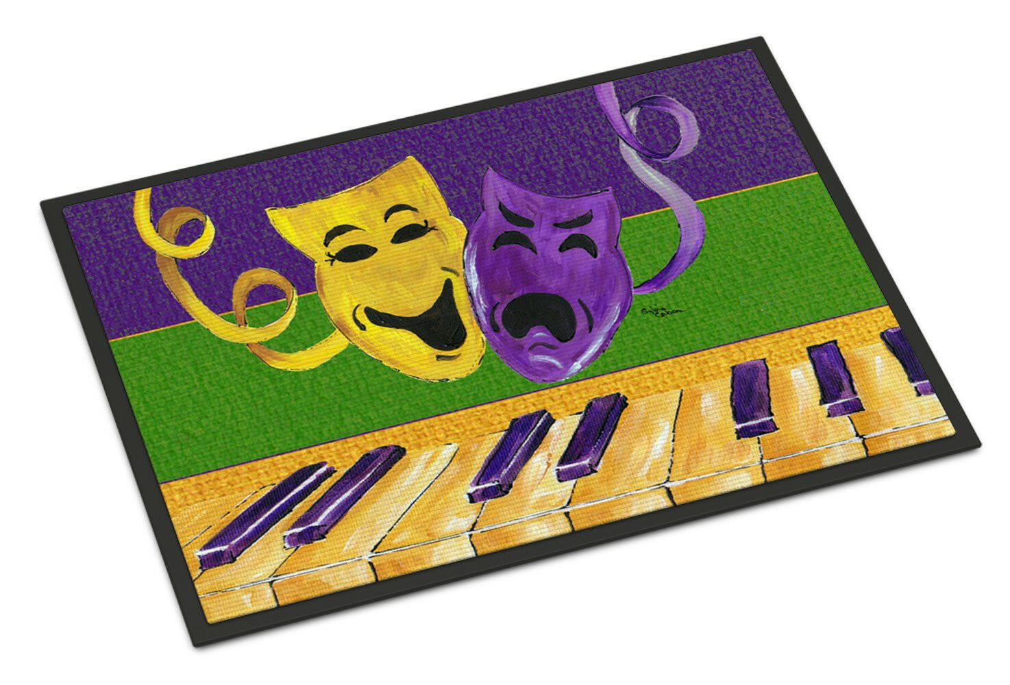 Mardi Gras Indoor or Outdoor Mat 24x36 Doormat - the-store.com