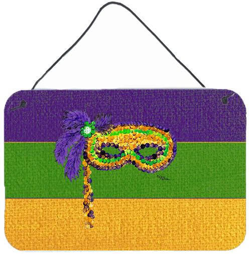 Mardi Gras Aluminium Metal Wall or Door Hanging Prints by Caroline's Treasures