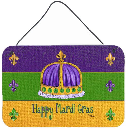 Mardi Gras Aluminium Metal Wall or Door Hanging Prints by Caroline&#39;s Treasures