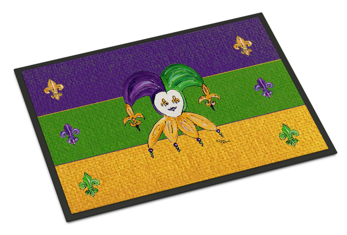 Mardi Gras Indoor or Outdoor Mat 18x27 Doormat - the-store.com