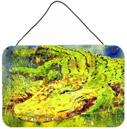 Alligator  Indoor Aluminium Metal Wall or Door Hanging Prints by Caroline's Treasures