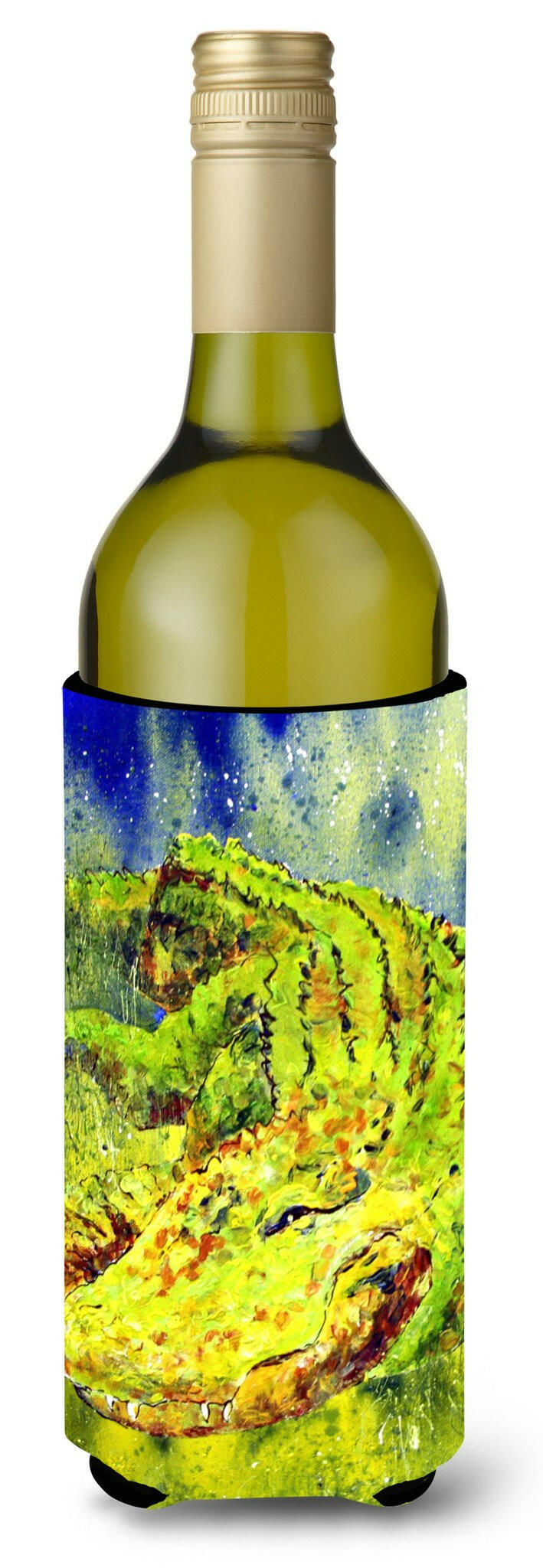 Alligator Wine Bottle Beverage Insulator Beverage Insulator Hugger by Caroline's Treasures