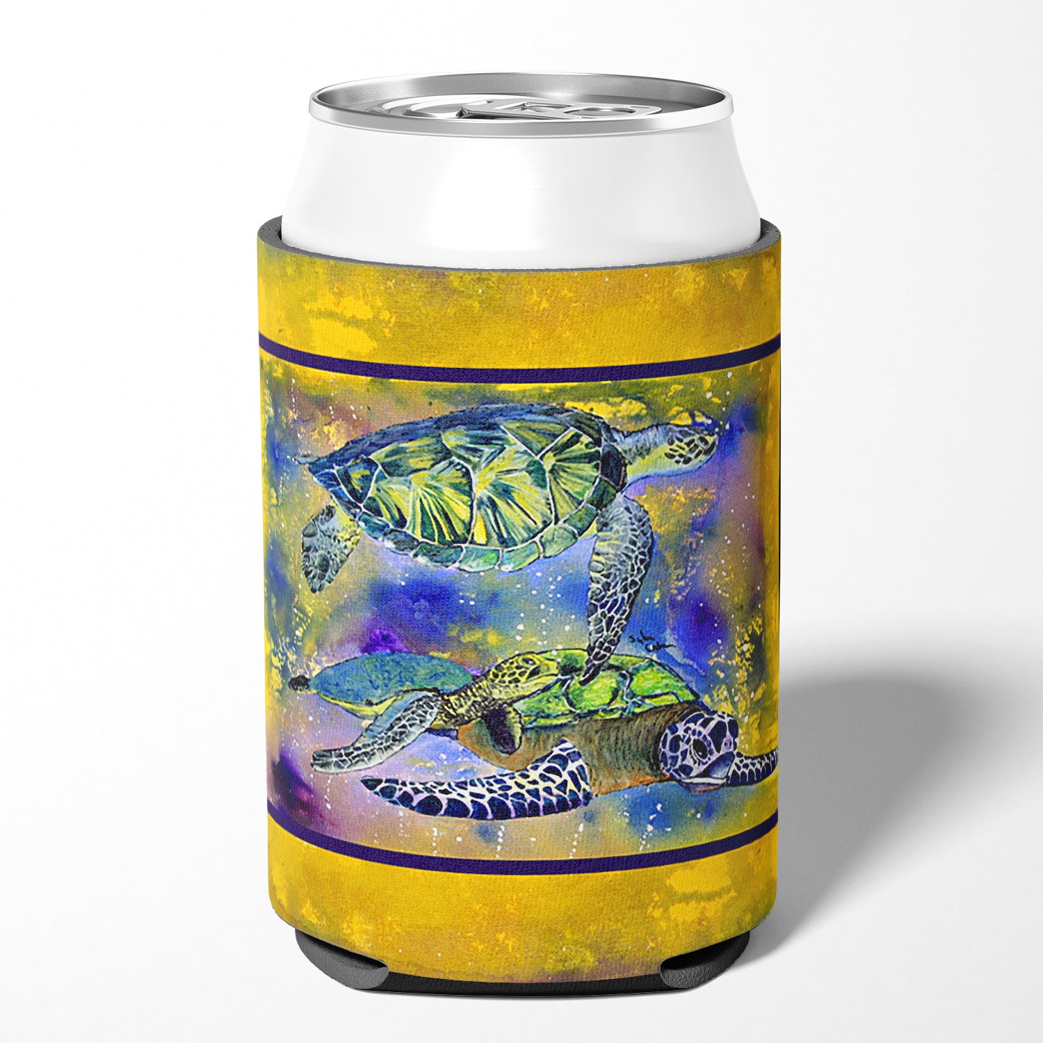 Turtle Can or Bottle Beverage Insulator Hugger.