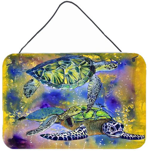 Turtle Aluminium Metal Wall or Door Hanging Prints by Caroline&#39;s Treasures