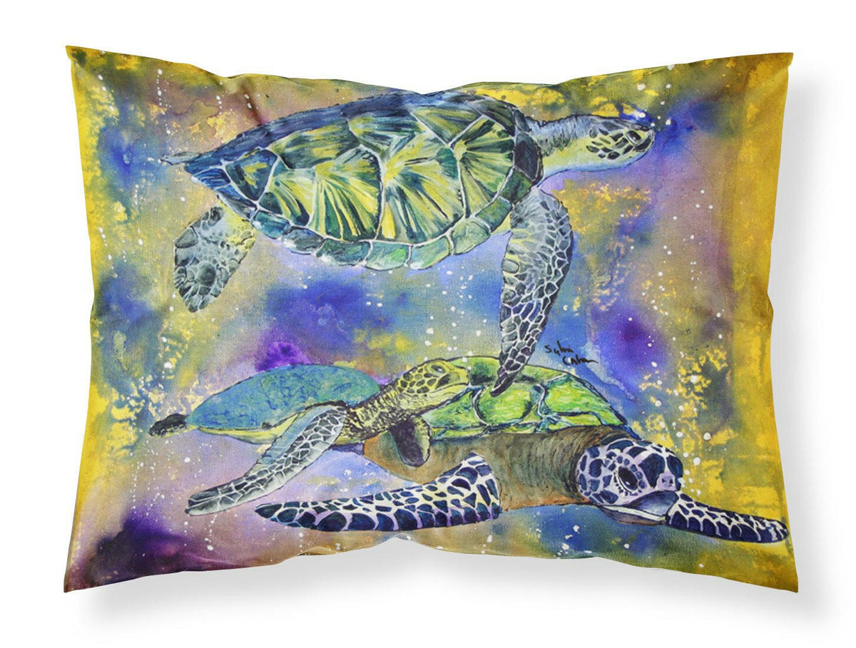 Turtle Moisture wicking Fabric standard pillowcase by Caroline&#39;s Treasures