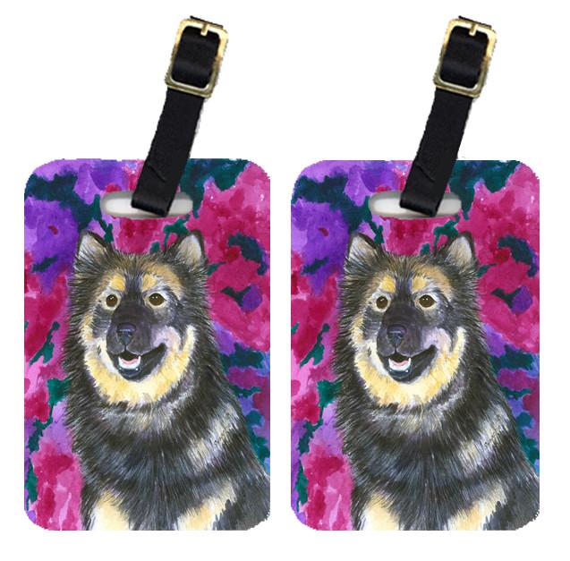 Pair of 2 Finnish Lapphund Luggage Tags by Caroline's Treasures