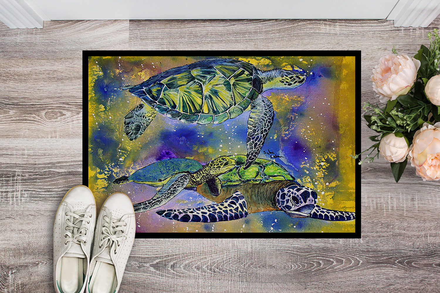 Turtle Indoor or Outdoor Mat 18x27 8405 Doormat - the-store.com