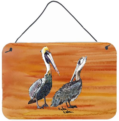 Pelican  Indoor or Aluminium Metal Wall or Door Hanging Prints by Caroline&#39;s Treasures