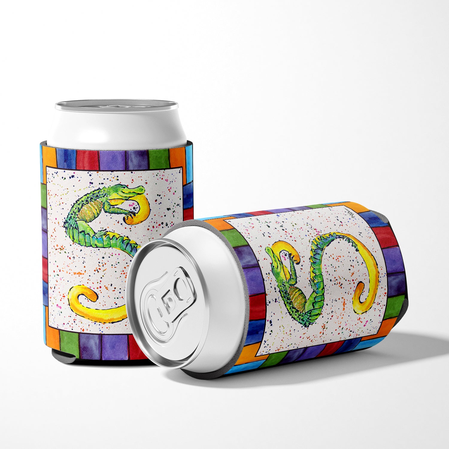 Letter S with Aligator Can or Bottle Beverage Insulator Hugger 8442.