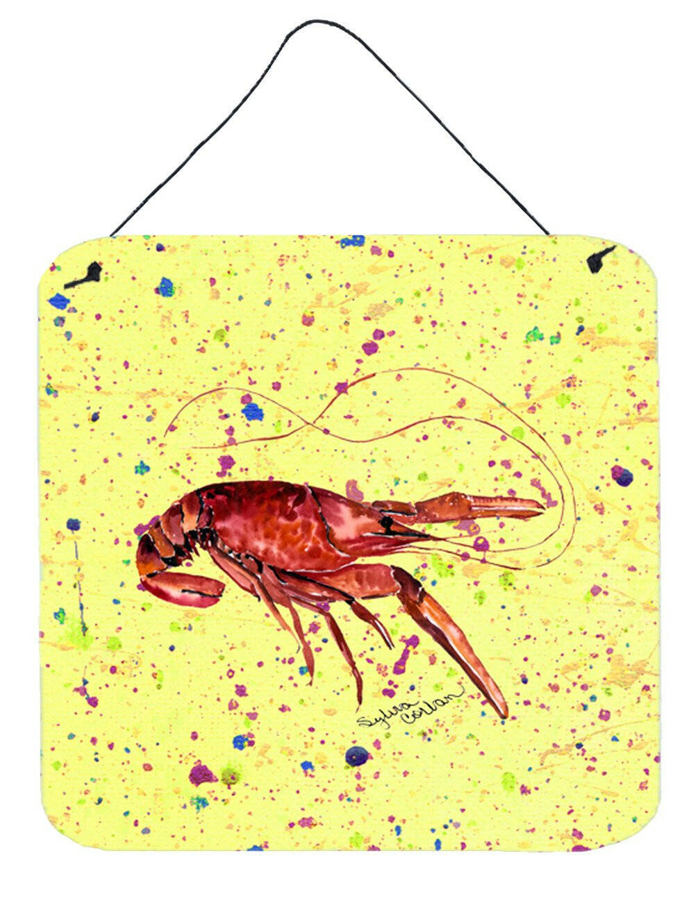 Crawfish Aluminium Metal Wall or Door Hanging Prints by Caroline&#39;s Treasures