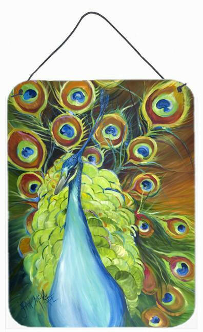 Bling Peacock Wall or Door Hanging Prints JMK1150DS1216 by Caroline&#39;s Treasures