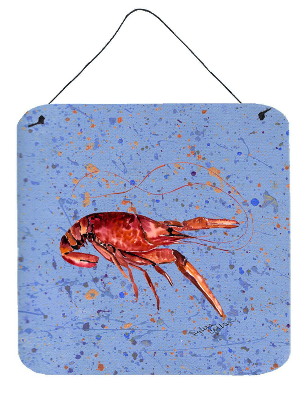 Crawfish Aluminium Metal Wall or Door Hanging Prints by Caroline&#39;s Treasures