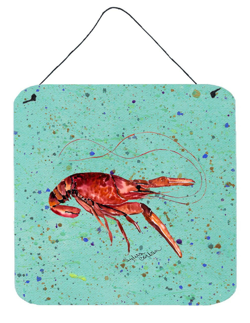 Crawfish Aluminium Metal Wall or Door Hanging Prints by Caroline&#39;s Treasures