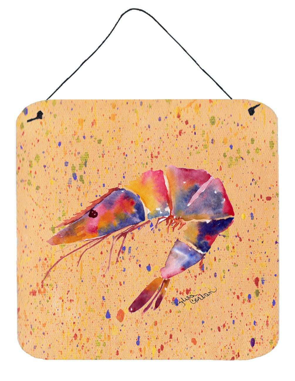 Shrimp Aluminium Metal Wall or Door Hanging Prints by Caroline's Treasures