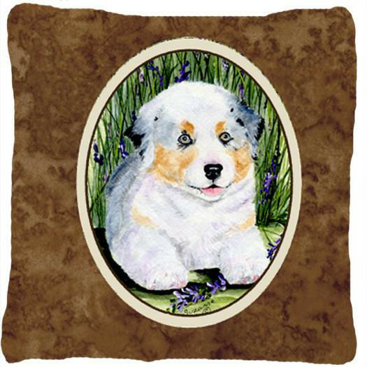 Australian Shepherd Decorative   Canvas Fabric Pillow by Caroline&#39;s Treasures