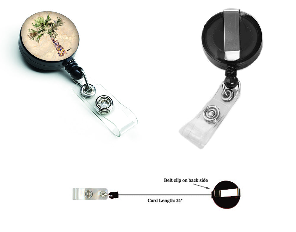 Palm Tree Retractable Badge Reel 8480BR  the-store.com.