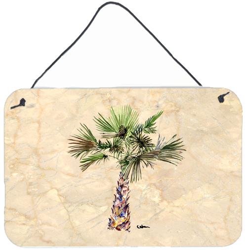 Palm Tree Aluminium Metal Wall or Door Hanging Prints by Caroline's Treasures